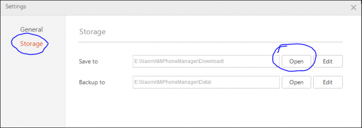 Settings Storage 1