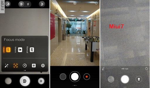 MIUI 7 vs MIUI 6 vs MIUI 5 camera 