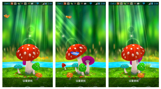 Mushrooms live wallpaper download