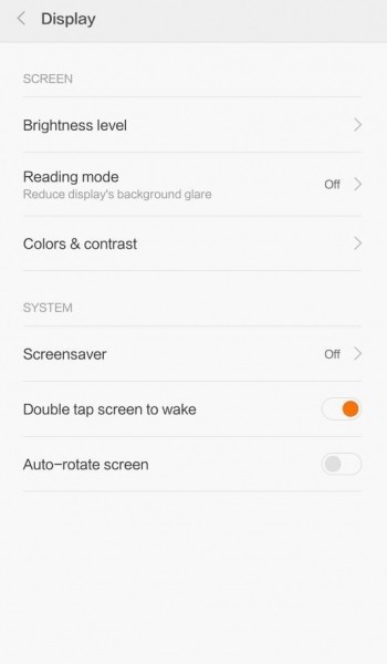 double tap to wake screen in Mi 4c1