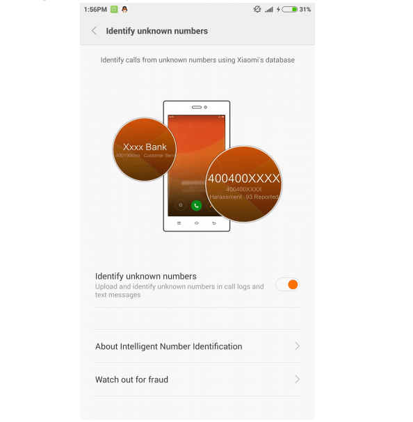 identify unknown callers miui 7