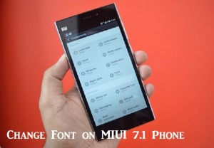 MIUI 7.1 change font style