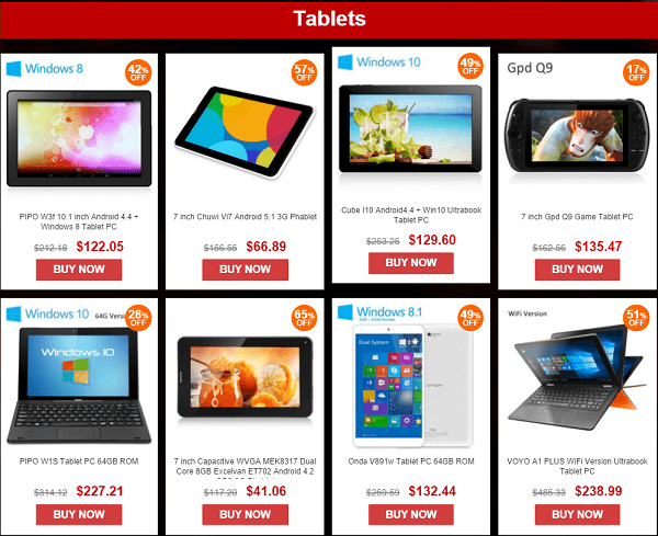 Gearbest tablet deals china new year