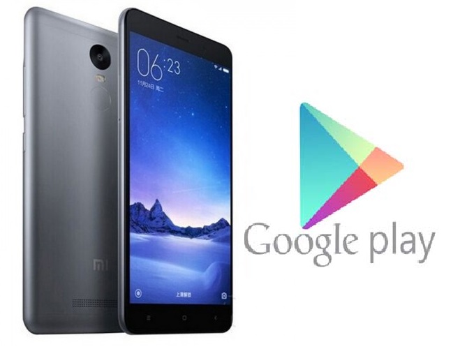 Xiaomi Redmi Note 3 Google Play Store