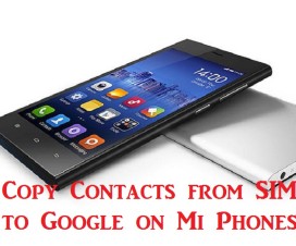 copy contacts xiaomi phones