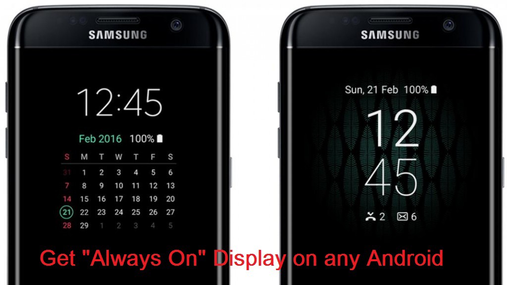 Samsung Galaxy S7 Always On display