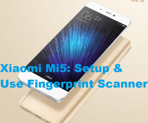 xiaomi mi5 setup fingerprint scanner