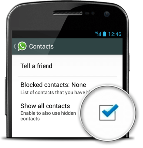Contacts not displayed in WhatsApp? – Solved!