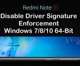 disable Driver Signature Enforcement Windows 7/8/10