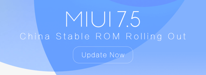 MIUI 7.5 update China Stable ROM