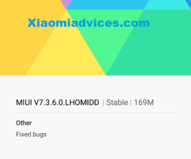 Redmi Note 3 MIUI 7.3.6.0 update