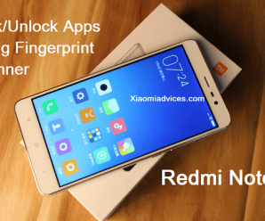 redmi note 3 lock apps fingerprint scanner