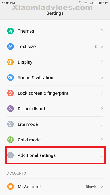 MIUI 7 show battery indicator in percentage