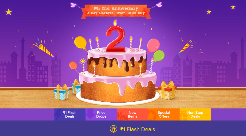 Xiaomi Mi 2nd Anniversary sale 1