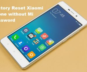 factory reset xiaomi phone without Mi password