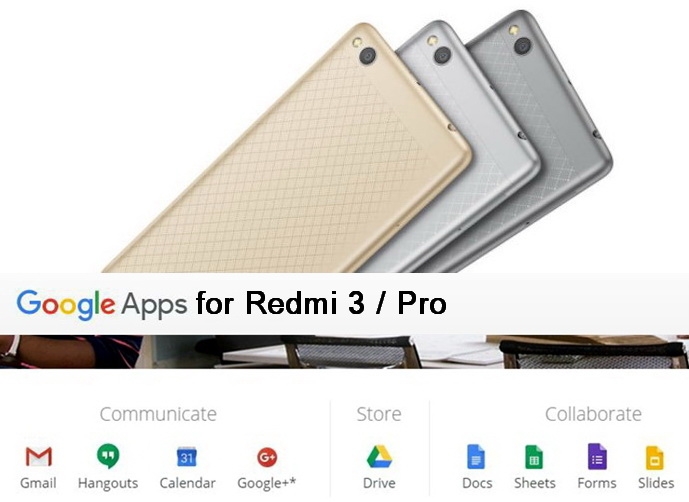 Xiaomi Redmi 3S Google Play Store