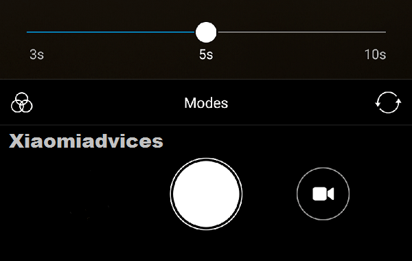 MIUI 8 camera self timer