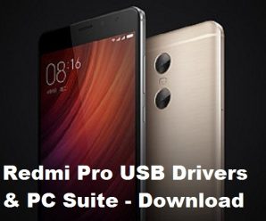 Xiaomi Redmi Pro USB drivers PC Suite