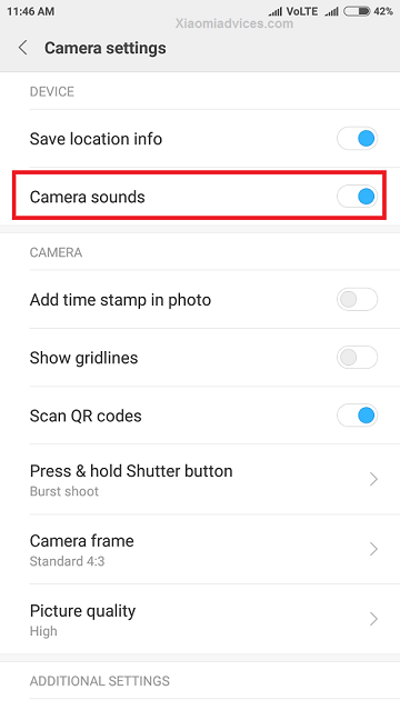 Q&A (MIUI 8): How to turn off camera sound? | Xiaomi Advices