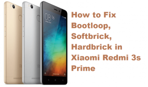 How to Fix Bootloop, Softbrick, Hardbrick in Xiaomi Redmi 3s Prime MIUI 8