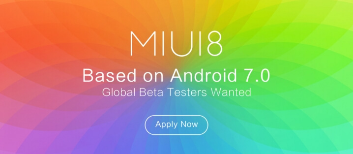 MIUI 8 Global beta update based on Android N