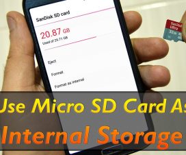 Format SD card to use as internal storage Android