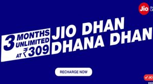 Jio Dhan Dhana Dhan offer brings unlimited benefits starting Rs. 309 – Details