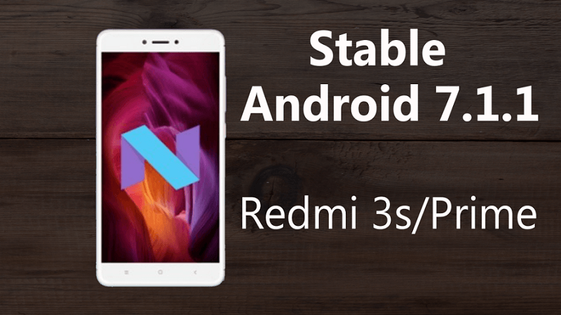 Redmi 3s Prime Nougat rom