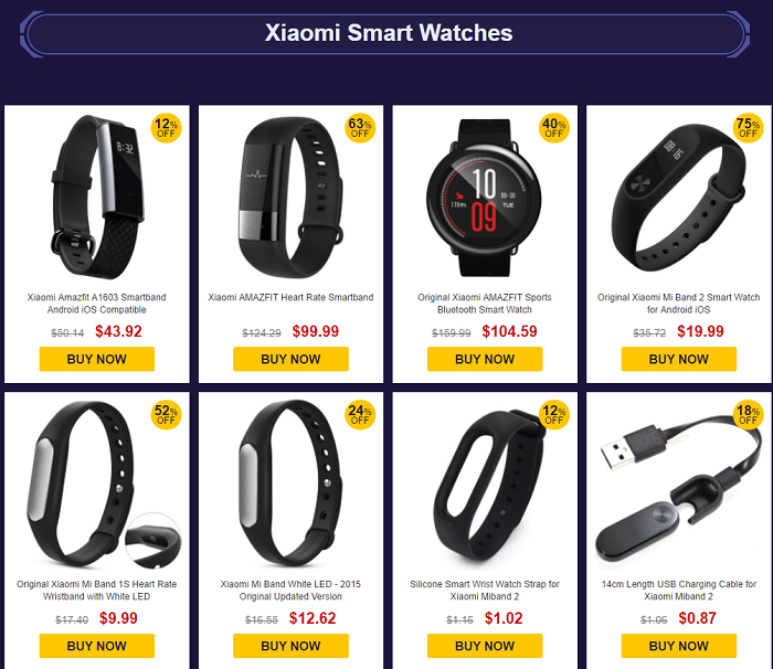 GearBest Xiaomi Tech sale