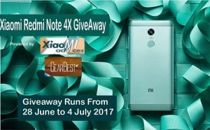 XiaomiAdvices Giveaway – Win a Free Xiaomi Redmi Note 4X Smartphone