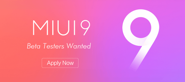 MIUI 9 Beta tester China ROM