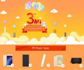 Xiaomi Mi 3rd Anniversary sale 2017