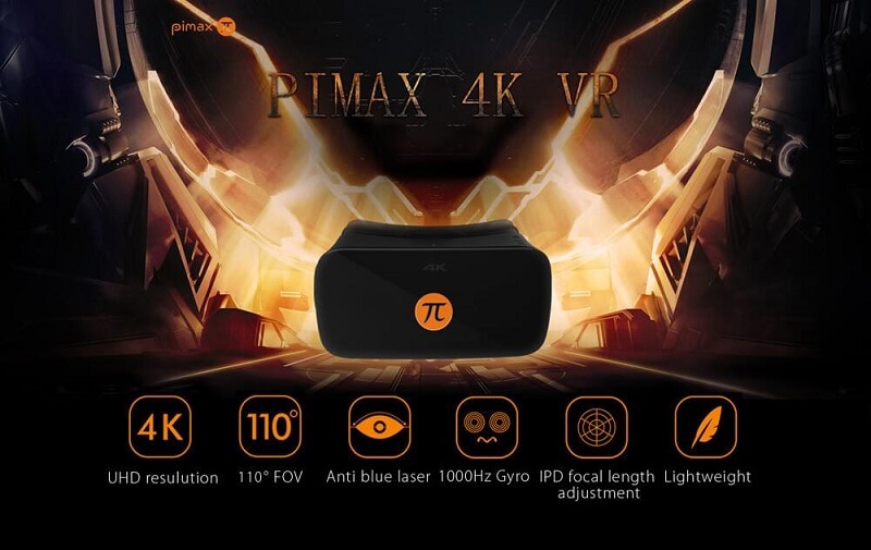 PIMAX 4K UHD Virtual Reality 3D PC Headset