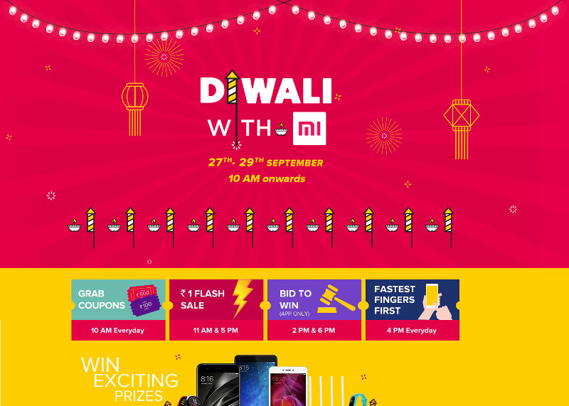 Xiaomi Diwali with Mi offers 2017
