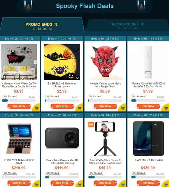 GearBest Halloween Party sale2