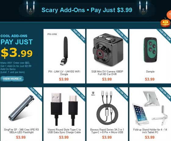 GearBest Halloween Party sale3