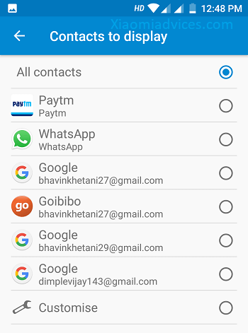 Xiaomi Mi A1 Duplicate contact issue