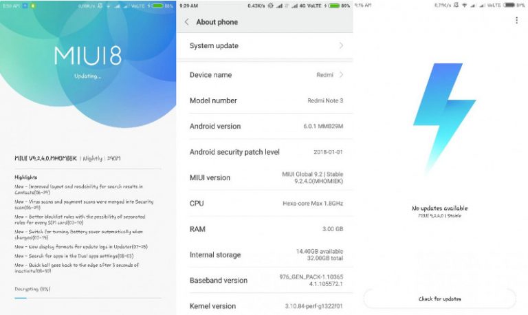 redmi note 3 mtk miui 9 global stable