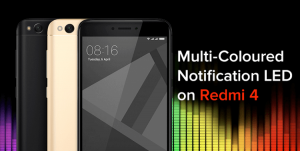 Multi coloured LED notifications redmi 4