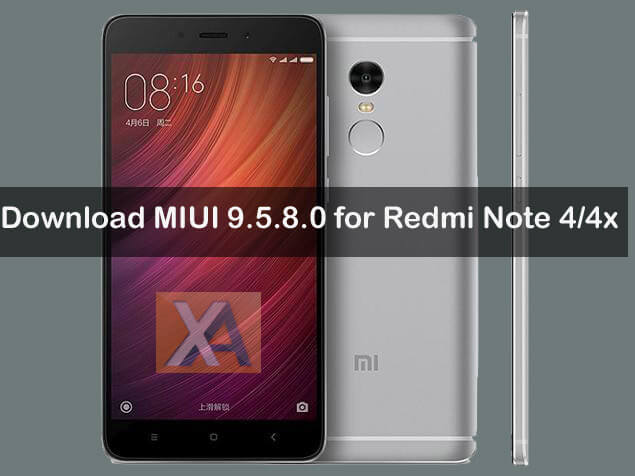 Redmi Note 4 MIUI 9.5.8.0 Update Download