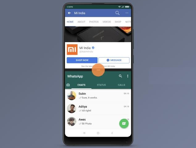 Split Screen MIUI Xiaomi phones