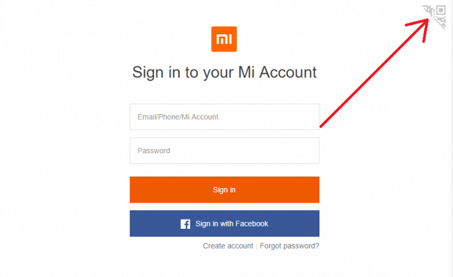Sign in to Mi Account without passowrd 3