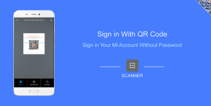 Sign in to Mi Account without passowrd using QR code