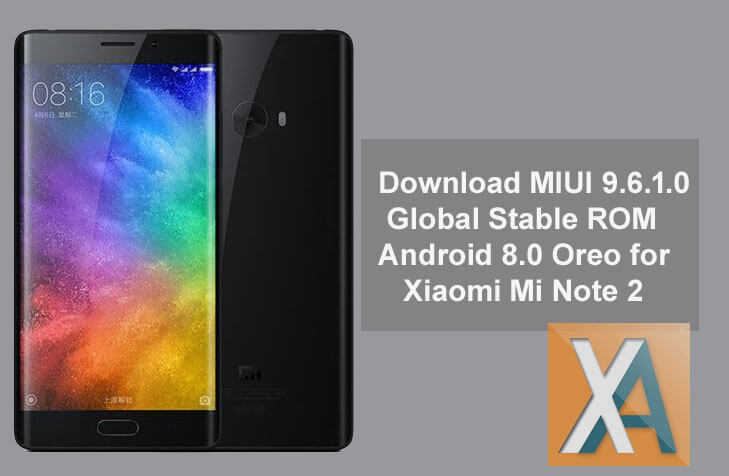 Xiaomi Mi Note 2 MIUI 9.6.1.0 Android 8.0 Oreo update