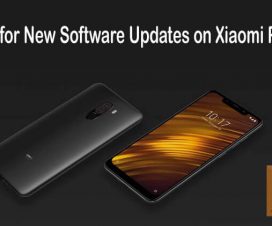 Check software update on Xiaomi Poco F1