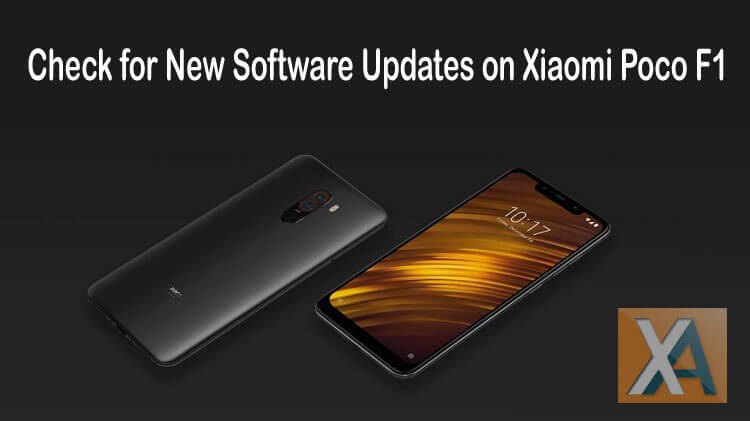 Check software update on Xiaomi Poco F1