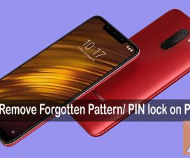Remove forgotten pattern pin lock Poco F1