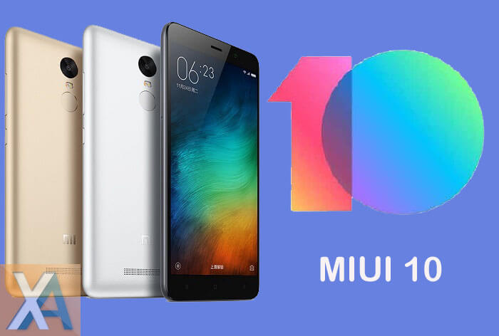 MIUI 10 update for Redmi Note 3