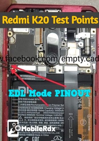 REDMI K20, MI 9T Test Point EDL Point (davinci)