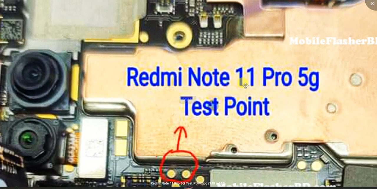 Redmi Note 11 Pro 5G POCO X4 Pro 5G Test Point EDL Point (veux)